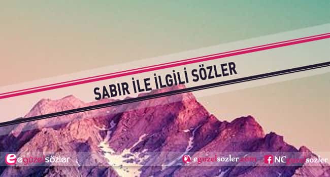 sabır sözleri